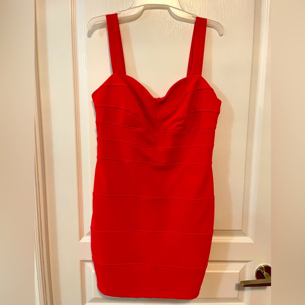 Dynamite Coral Pink Vintage Dress in Large